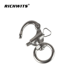 Matériel de gréement Manilles à pression pivotantes en acier inoxydable à dégagement rapide avec oeil rond pour sangles de caméra - Product Image 5