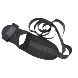 Sangles de tension Hua Ke noires, taille unique, en nylon et coton, avec velcro, pour l'entraînement de flexibilité et le yoga - Product Image 5