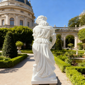Statue en marbre blanc de la Jeune Vierge aux Vignes avec surface polie délicate et <span class=keywords><strong>traitement</strong></span> imperméabilisant pour villas européennes, jardins et hôtels - Product Image 3