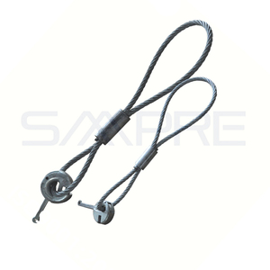 ลวดสลิงเหล็กเคลือบสังกะสีรุ่นใหม่ล่าสุด พร้อมห่วงยกและชุดคลัตช์ ทนทาน ป้องกันการกัดกร่อน - Product Image 2