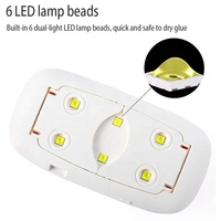 Mini lampe UV LED pour sécher le vernis gel, avec réglage de la minuterie, équipement portable pour la manucure, fournitures pour salon de manucure