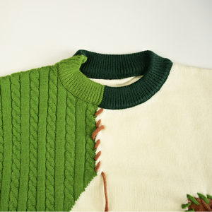 Suéter Vintage de Estilo Moderno, Cálido, Informal, de Punto, Holgado, para Otoño, Ropa de Exterior - Product Image 3