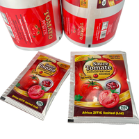 Rouleau de Film d'emballage de Sauce tomate en plastique, feuille d'aluminium de qualité alimentaire
