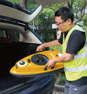 เรือสำรวจไร้คนขับน้ำหนักเบา Galaxy S1 พร้อมระบบ GPS GNSS RTK อุปกรณ์สำรวจ GPS RTK ระบบ GNSS เครื่องรับสัญญาณ RTK สำหรับการสำรวจ - Product Image 1