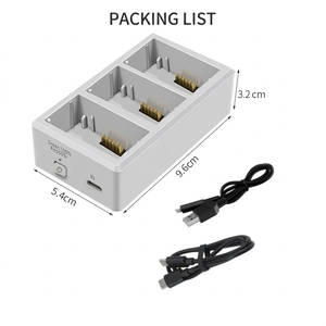 <span class=keywords><strong>DJI</strong></span> <span class=keywords><strong>MINI</strong></span> <span class=keywords><strong>3</strong></span> <span class=keywords><strong>Pro</strong></span> 4 <span class=keywords><strong>Pro</strong></span> แบตเตอรี่โดรนสำหรับ <span class=keywords><strong>DJI</strong></span> <span class=keywords><strong>MINI</strong></span> <span class=keywords><strong>3</strong></span>.0ชาร์จเร็วพร้อมไฟ LED แสดงระดับเครื่องชาร์จแบตเตอรี่อเนกประสงค์ - Product Image 1