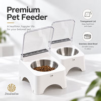 Gamelle automatique pour chat avec couvercle à détection de mouvement infrarouge sans fil et logo personnalisé