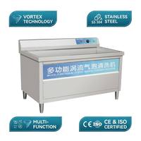 Commerciële bubbelgroentewasmachine voor restaurantkantine, verwarming, sterilisatie, bestrijdingsmiddelenverwijdering, fruitwasser