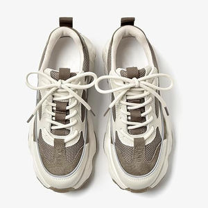 Winter Chunky Sneakers for Women Lace up Platform Comfortable Mesh <strong>Running</strong> <strong>Shoes</strong> with Thick <strong>High</strong> <strong>Heel</strong> Outsole - Product Image 2