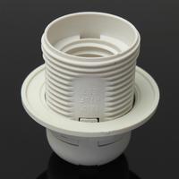Support de lampe en plastique E27 noir et blanc avec anneau de fixation, vente en gros