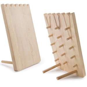 Soporte Creativo de Madera de Pino para Exhibición de Collar, Accesorio Decorativo para Exhibición de Joyas, Estantes de Almacenamiento - Product Image 3