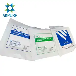 SKPURE עשוי על ידי הלקוח פוליאסטר מיקרופייבר מגבון בד לניקוי חדר נקי