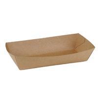 Barquettes jetables en papier pour restauration rapide, assiettes en papier pour plats à emporter, conteneurs en papier kraft