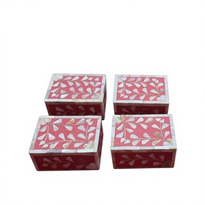 Rangement de bijoux de luxe de qualité supérieure Article doué Boîte d'incrustation d'os en MDF avec matériau en nacre utilisé pour l'article de cadeaux de classe affaires - Product Image 1