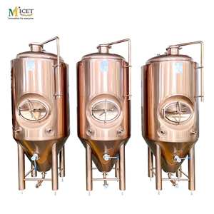 MICET 500L 800L Cerveja Artesanal Fermentação Tanque SUS304 Material Electroplate Rose Gold Cor Isobaric Beer Fermentador Cobre Unitank - Product Image 1
