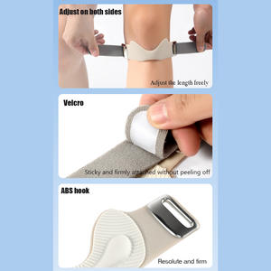 Al por mayor: Cinturón elástico para rótula, correas de rodilla, almohadilla deportiva engrosada, soporte cómodo y transpirable para correr - Product Image 4