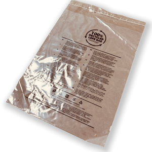Bolsas de embalaje de plástico PE transparente reciclado con certificación GRS 100%, bolsas de polietileno de tamaño personalizado para ropa, zapatos, uso de materiales reciclados - Product Image 5