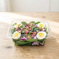 Boîte alimentaire en plastique avec couvercle pour l'emballage des fruits, légumes et salades, anti-buée, pour l'épicerie