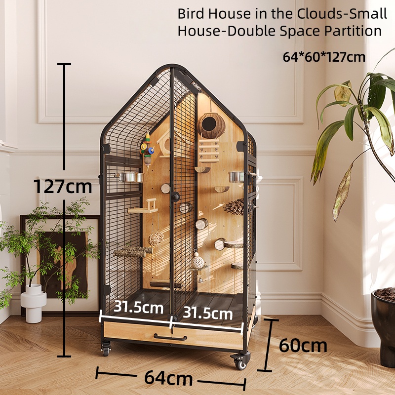 Small house size - black double space partition mo