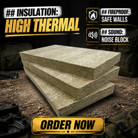 Panneau d'isolation thermique en laine minérale R10.5 CAN/ULC S102 ignifuge, épaisseur 2,5 pouces, NRC 0,9, pour mur extérieur