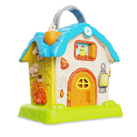 2026 Novedad: Granja de Animales Educativa con Puertas Abatibles, Casa de Actividades Multifuncional con Luz y Música, Juguete de Granja Interactiva