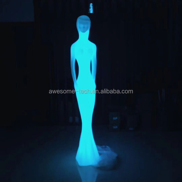 Female Mannequin Statue Sculpture High Quality Modern Art Design Outdoor Luminous Led Decorative Sculpture Lamp Floor Lamp