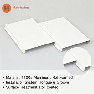 Paneles de Soffit de Aluminio Blanco, Revestimiento de Techo Exterior, Tablero de Soffit Ventilado para Aleros de Casa - Product Image 2