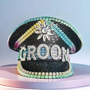 Sombrero de Capitán Steampunk con Pedrería y Logotipo Personalizado, Bajo MOQ, Ideal para Festival de Minstrels y Tweede Nieuwjaar - Product Image 1