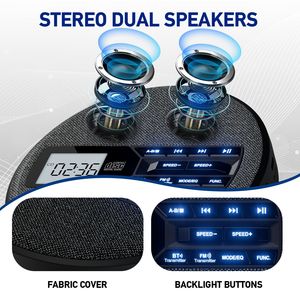 Reproductor de CD con Bluetooth Dual, Transmisor FM, <span class=keywords><strong>Boombox</strong></span> Portátil, Repetición A-B, Velocidad Variable, Reproductor de MP3 USB, Dispositivo de Audio con Acabado en Tela - Product Image 3