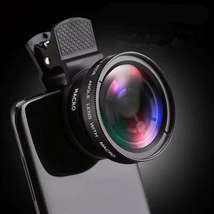 Kit di Lenti Universali da 37mm per Cellulari Obiettivo Ultra Grandangolare 0.45x e Obiettivo Ultra Macro 12.5x HD per <span class=keywords><strong>iPhone</strong></span> e Xiaomi - Product Image 1
