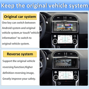 Android head unit autoradio per <span class=keywords><strong>Jaguar</strong></span> <span class=keywords><strong>XE</strong></span>/<span class=keywords><strong>XF</strong></span>/XFL 2016-2020 originale funzioni auto display Touch schermo LCD - Product Image 2