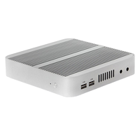 Mini PC de escritorio sin ventilador con Intel Broadwell NUC Core I3 5005U i5 5200U i5 5250U Win7/8/10 MiniPC Barebone i5 4200U