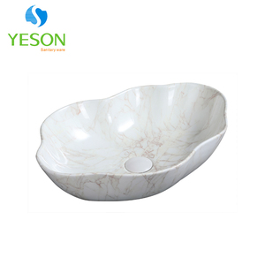 Lavabo marroquí hecho a mano, recipiente de cerámica para pedicura, mesa portátil, fregadero moderno de arte elegante para escurridor de Hotel para lavandería de mármol - Product Image 3