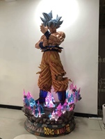 Figure d'action de film grandeur nature en résine de fibre de verre Dragon Ball Dessin animé Anime Résine Goku Sculpture