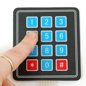Industrial Electric Door Lock Illuminated Numeric Membrane <strong>Keyboard</strong> Rubber Buttons <strong>4x4</strong> <strong>Matrix</strong> Scratch Resistant Customizable - Product Image 3