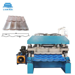 Mesin Pembentuk Roll Panel Atap Genteng Trapesium Berlapis Logam Galvanis Lembaran Atap Bergelombang Liannai - Product Image 1