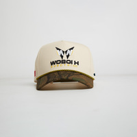 Gorra de béisbol de 5 paneles con logo bordado 3D estructurado, gorra de algodón Goras Diagonal Dad Hat, gorra con cuerda, gorra de béisbol estilo snapback