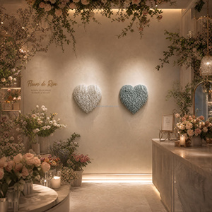 Nuevo Producto de Alta Calidad, Decoración de Pared con Borlas de Perlas Coloridas en Forma de Corazón para Decoración <span class=keywords><strong>del</strong></span> Hogar - Product Image 3