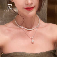 Collier tendance Rochime avec pendentifs en perles de 12 mm, bijoux en argent sterling 925, accessoires de mode pour femmes, vente en gros