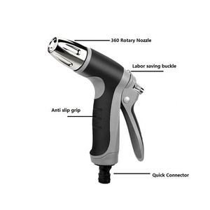 Высококачественная система полива для очистки пластикового водяного пистолета с регулируемой скоростью потока, распылитель для садового шланга, без Халявы - Product Image 3
