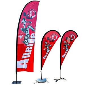Factory Price Outdoor Flying Standard Advertising <b>Flags</b> Promotion Feather Beach <b>Flag</b> - Product Image 4