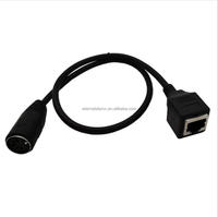 Midi 5-polige Din-Buchse auf RJ45 8 P8C Adapter kabel