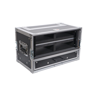 Flight case en aluminium avec support pour ordinateur portable, idéal pour DJ et transport sur route