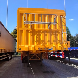Semi-remorque chinois pour le transport de bétail et animaux, 30-100 tonnes, 5 essieux, avec clôture à piquets - Product Image 4