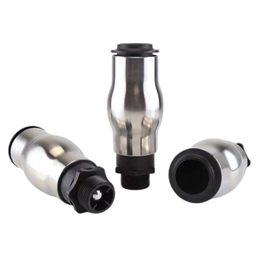 Fuente de Columna Burbujeante de 1 Pulgada con Boquilla de Acero Inoxidable, Moderna, para Jardín, Paisajismo, Montaje en Suelo, para Fiestas al Aire Libre, Acabado Metálico - Product Image 6