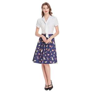 BPS02071 Bp Delle Donne di Stile Classico Tie Decorato <span class=keywords><strong>Camicia</strong></span> Top a Manica Corta Notch Risvolto Curved Hem Camicetta - Product Image 5