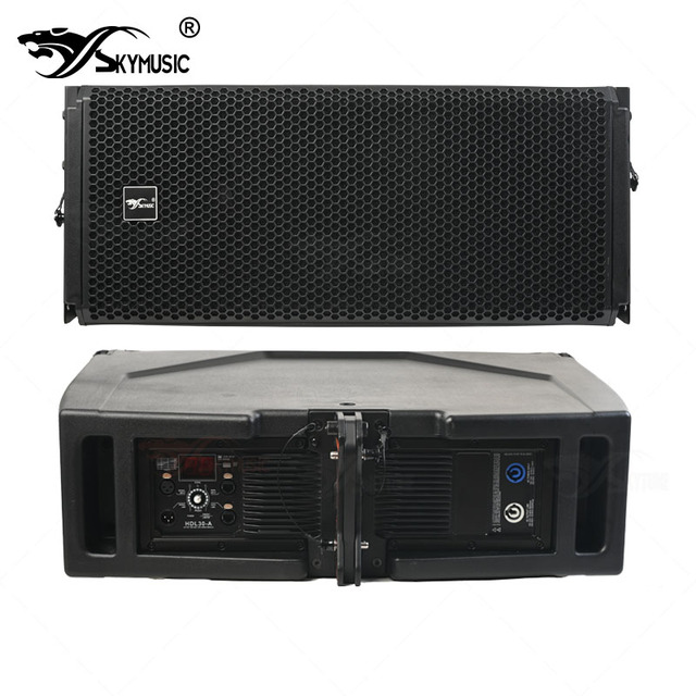 Active HDL 30-A Plastic Dual 10 Inch Speaker Two Way Full Range 2200W  Line Array with DSP Amplifier