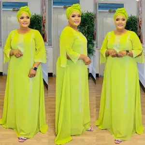 Abayas For Women Dubai Luxury 2023 Chiffon Boubou Muslim Fashion Dress Caftan Marocain Wedding Party Dresses Robe Djellaba Femme