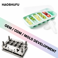 Plateau de congélation alimentaire en silicone de qualité alimentaire, personnalisé par l'usine OEM, moule à purée réutilisable sans BPA avec couvercle, récipient de stockage pour légumes