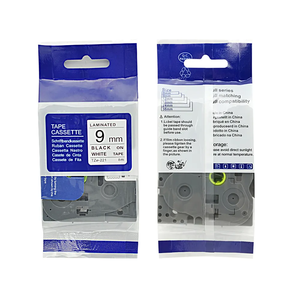 Orison-Cinta adhesiva laminada de 9mm, color negro sobre blanco, estándar, compatible con TZe221, compatible con impresora Brother <span class=keywords><strong>P</strong></span> <span class=keywords><strong>Touch</strong></span>, 9mm, para impresora - Product Image 2