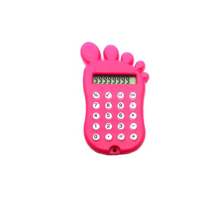 Cute Mini Footprint Calculator 8 Digit Candy Colored Portable For Elementary Students - Product Image 5
